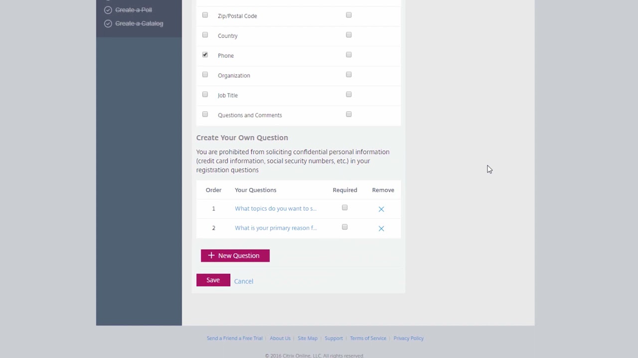 GoToTraining - Organizer Quick Start