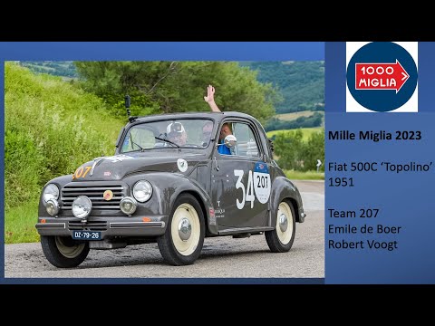 Mille Miglia 2023 - Brescia to Rome and Back in a Fiat 500C Topolino.