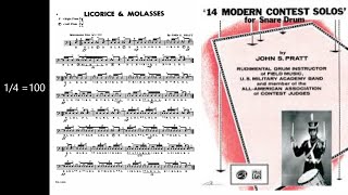 Licorice & Molasses by John Pratt - Rudimental Play Along with Rick Series