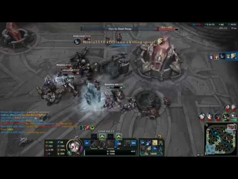 League of legends Nokia's pro akali ( solo quadra ) XD