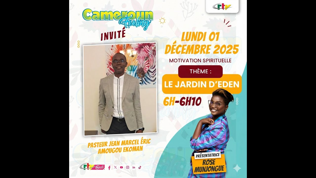 CAPSULE 2 - CRTV - LE JARDIN D'ÉDEN | PASTEUR JEAN MARCEL ÉRIC AMOUGOU EKOMAN