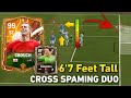 6'7 FEET TALL!! IS THIS THE BEST CROSS SPAMMING CARD DUO AFTER GAMEPLAY UPDATE IN FC MOBILE 24!