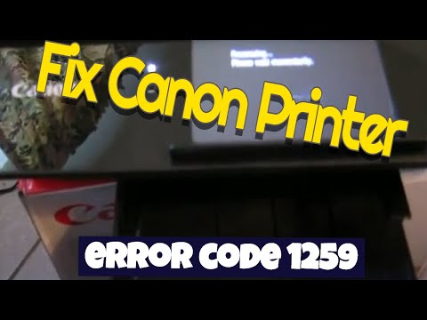 Canon-Druckerfehlercode 1259 beheben