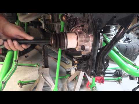 Arctic cat Wildcat broken drive shaft axle removal