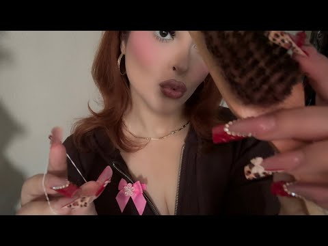 ASMR: Styling Your Hair 🎀 Slick Back Half Up + Baby Hairs & Blowout Finish 👱‍♀️