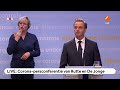 LIVE: Corona-persconferentie van Rutte en De Jonge