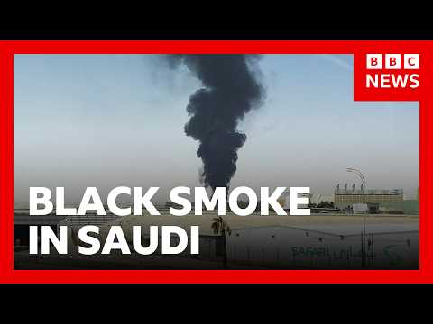 Black smoke in Saudi capital Riyadh as fighting intensifies in Yemen | BBC News