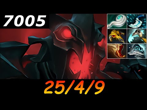 Dota 2 Shadow Fiend 7005 MMR 25/4/9 (Kills/Deaths/Assists) Ranked Full Gameplay