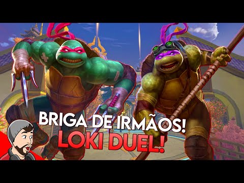 LOKI, Briga de Irmãos no Duelo! Raphael vs Donatelo - ⚡ Smite BR Ranked Duelo
