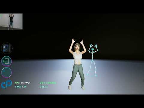 Cyanpuppets-Unworn and uncalibrated motion capture tool based on RGB camera More than 155 points