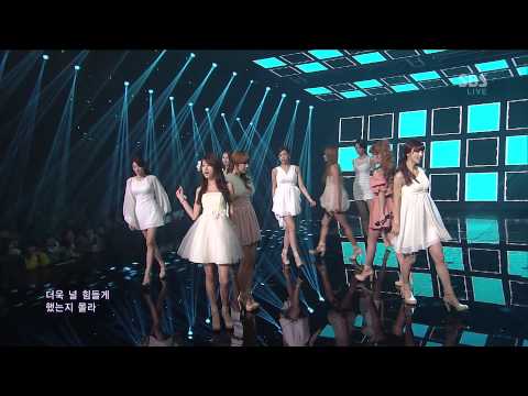 130127 인기가요 나인뮤지스(9Muses) - 쳐다만 봐