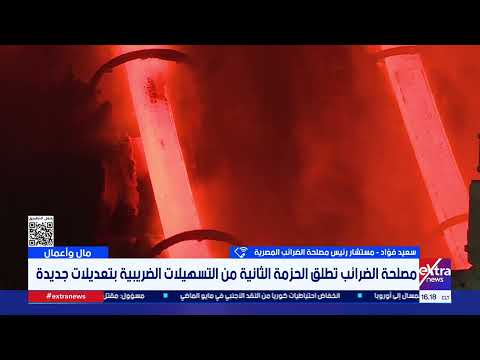 سعيد فؤاد: التسهيلات الضريبية الجديدة تستهدف تخفيف الأعباء على المستثمرين (فيديو) 