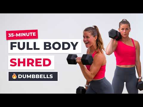 35-Minute Full Body Strength + Cardio Workout | Arms, Legs + Abs