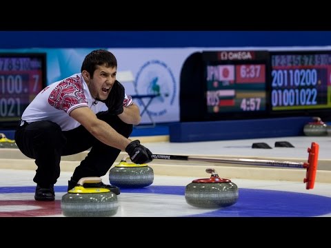 CURLING: KOR-RUS - World Junior Chps 2015 - Men Draw 4