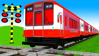 【踏切アニメ】スマートトレイン SMART TRAIN 🚦 Fumikiri 3D Railroad Crossing Animation #1