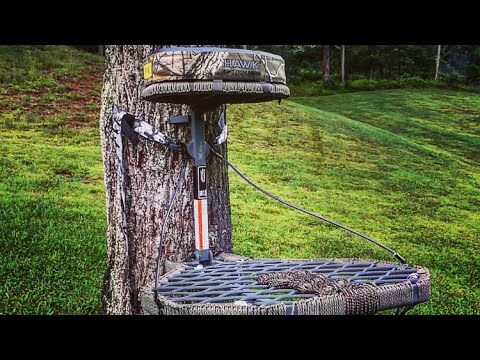 HAWK Helium XL tree stand review and set up.