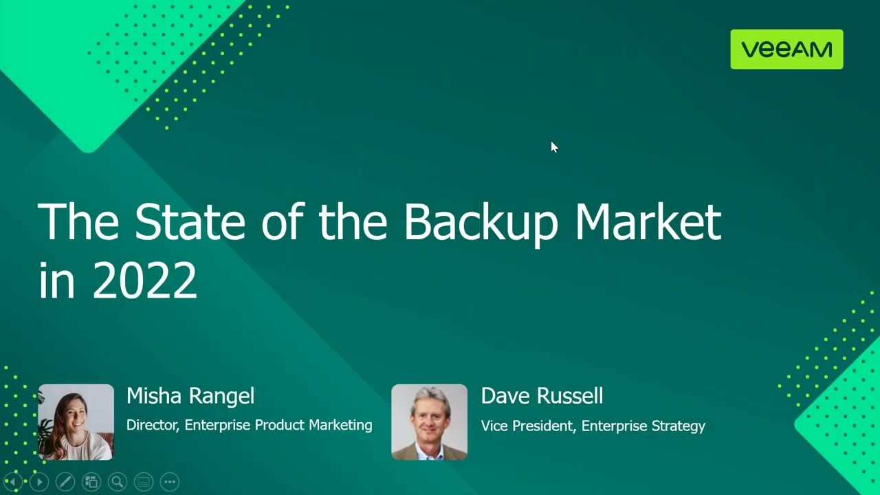State of the Backup Market in 2022 video
