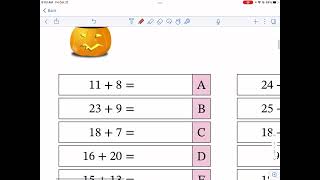 Math-Drills: Halloween Pumpkins Secret Message