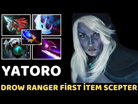 YATORO Drow Ranger First İtem Scepter Build 7.33 Dota 2