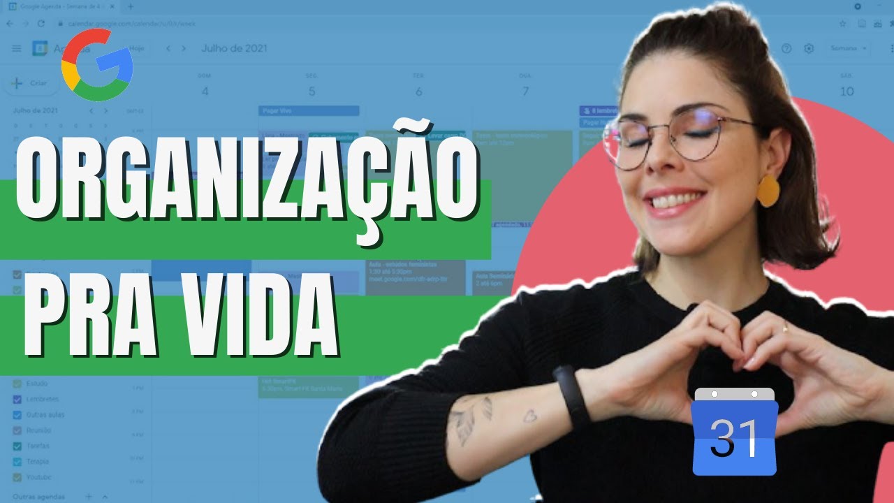 Organização pra VIDA e ESTUDOS com GOOGLE AGENDA