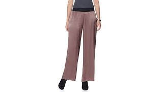Sigrid Olsen Studio Matte Satin Palazzo Pant