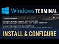 Windows Terminal Install and Configure