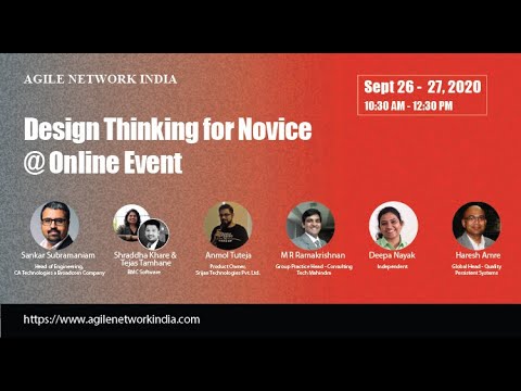 Agile Network India - Design Thinking for Novice - Haresh Amre | 27 Sept 2020