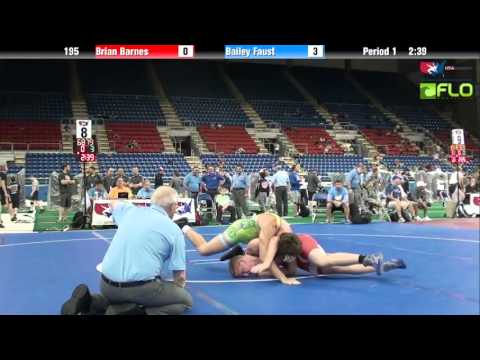 Cadet 195 - Brian Barnes (Oregon) vs. Bailey Faust (Ohio)