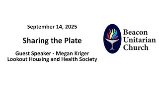Sept. 14, 2025: Sharing the Plate with Guest Speaker Megan Kriger