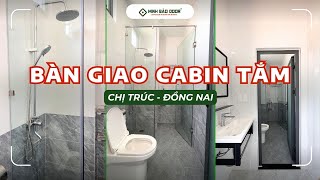 THI CÔNG CABIN TẮM 180 ĐỘ TẠI ĐỒNG NAI l Minh Bảo Slim Door