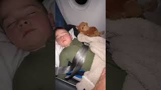 A red-eye flight with a toddler