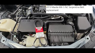 06-15 2006-2015 Mazda MX 5 Serpentine Belt replacement