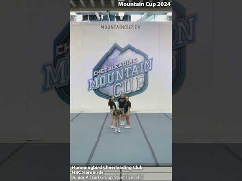 Mountain Cup 2024 - 10 - Hummingbird Cheerleading Club-HBC Herobirds-Junior All Girl Group Stunt-L5