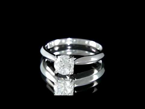 SR1060 round cut solitaire diamond engagement ring