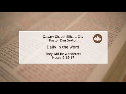 They Will Be Wanderers - Hosea 9:15-17