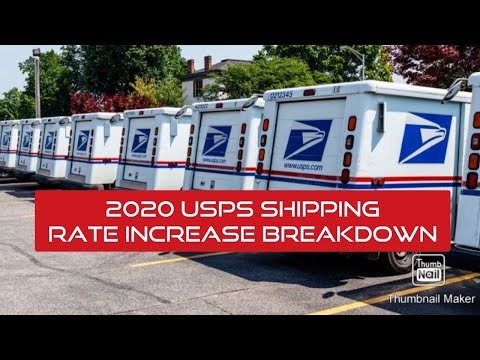2020 Usps Shipping Rate Increase Breakdown