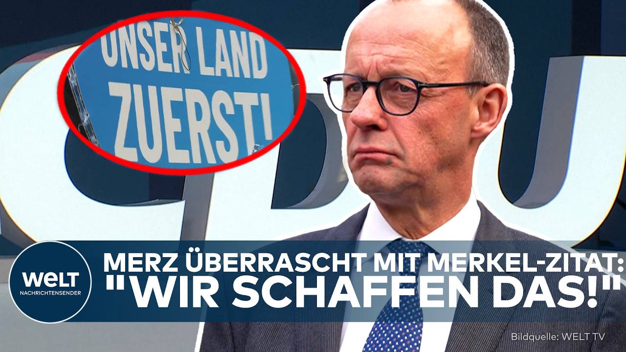 CDU-PARTEITAG: Kann Merz die Wende schaffen? Kampfansage an die AfD mit überraschendem Merkel-Satz!