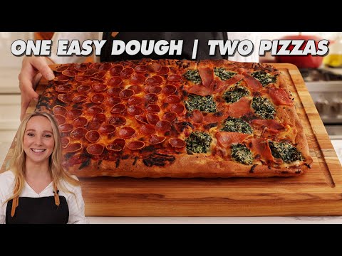 1 EASY Pizza Dough 2 different flavors (actually good)