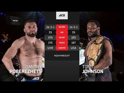 Tony Johnson vs Dmitry Poberezhets full fight