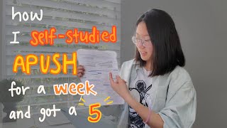 ap us history self-studying / cramming tips✨📝 | how I self-studied apush for a week and got a 5