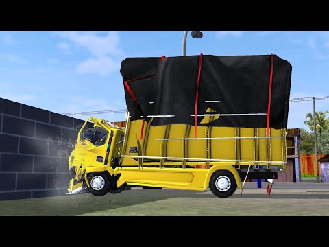 Truck Canter Gayor Hancur Nabrak || Mod Bussid Terbaru
