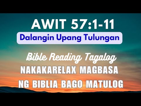 Ang Salita ng Diyos | Bible Reading Audio Tagalog with Text | Awit (Psalm) 57:1-11