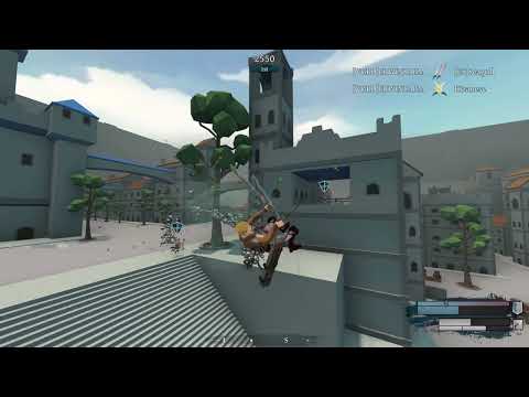 AoT PVP - Roark's Attack on Titan Fan Game - Deathmatch 1st place Gameplay