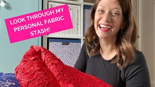 A look through my personal fabric stash!