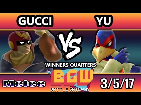 BGW15 SSBM - Gucci (Captain Falcon) Vs. LG | Yu (Falco) Smash Melee WQ