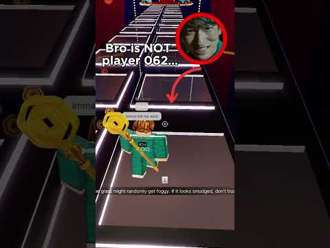 Bro thinks he is player 062😭 #shorts