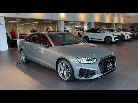 Chronos Gray over Magma Red 2024 Audi S4