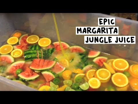 Epic Margarita Jungle Juice - Tipsy Bartender