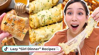 I Tried Viral Lazy Dinner Recipes *girl dinner* 🍽️