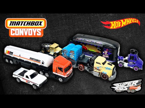 UNBOXING: 2025 Hot Wheels Super Rigs Heavy Doody Dumper, Dine 'N Dash  & Matchbox Convoy Fuel Truck